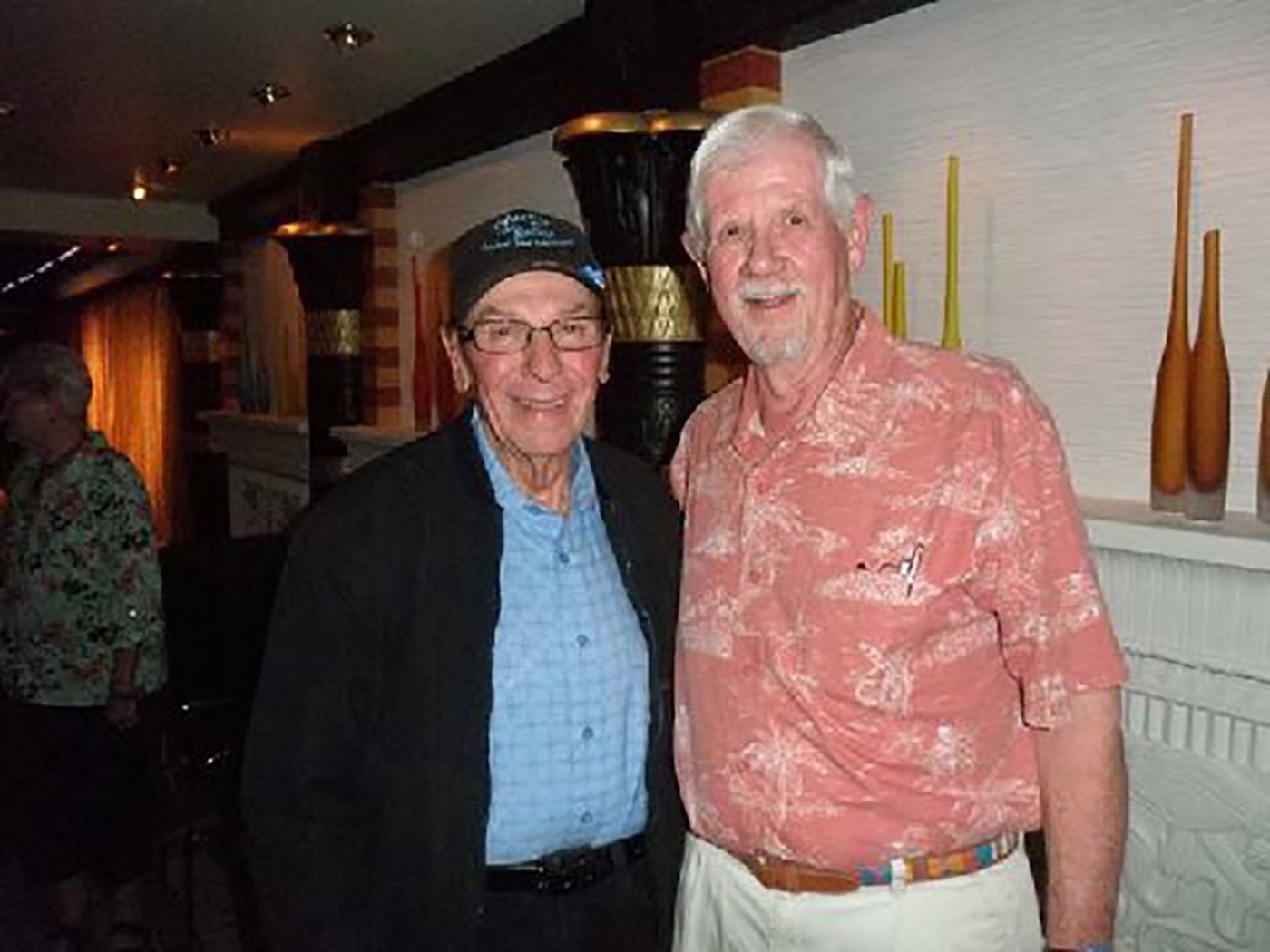 Freddy “Boom Boom” Cannon (left) and AAA Member Bill Leavitt (right)